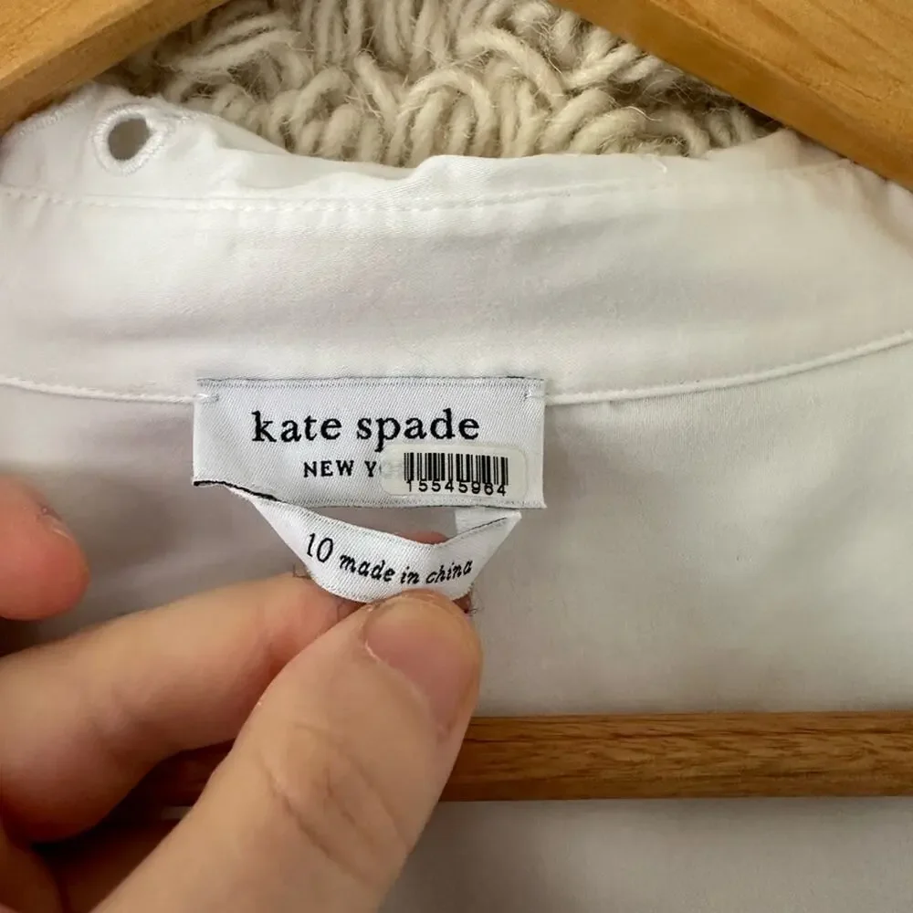 Kate Spade Poplin Cutwork Shirt